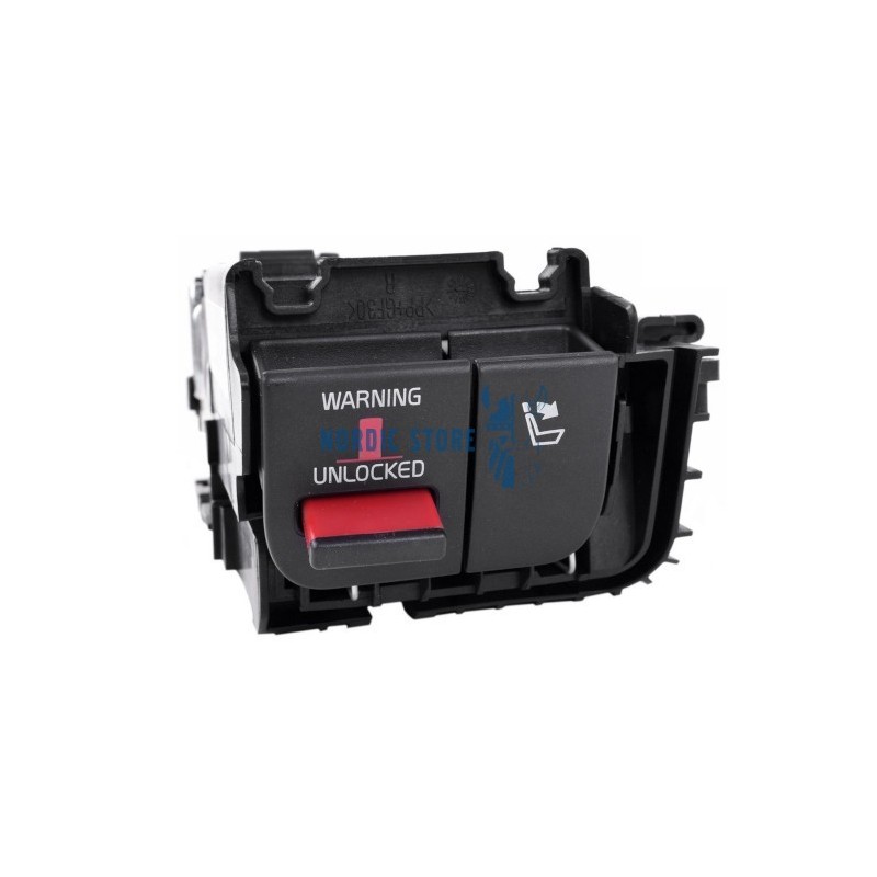 Volvo gyári alkatrészek, Volvo 39852161 jobb oldali hátsó ülés nyitó gomb.