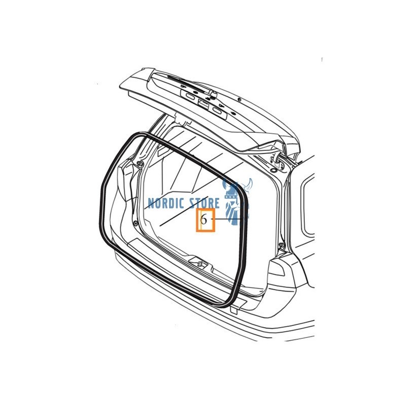 Volvo gyári alkatrészek, Volvo 31402823 csomagtérajtó kéder gumi