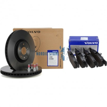 Volvo gyári alkatrészek, Volvo első fék szett 32373124 fékbetét és 31471752 első féktárcsa Volvo V90