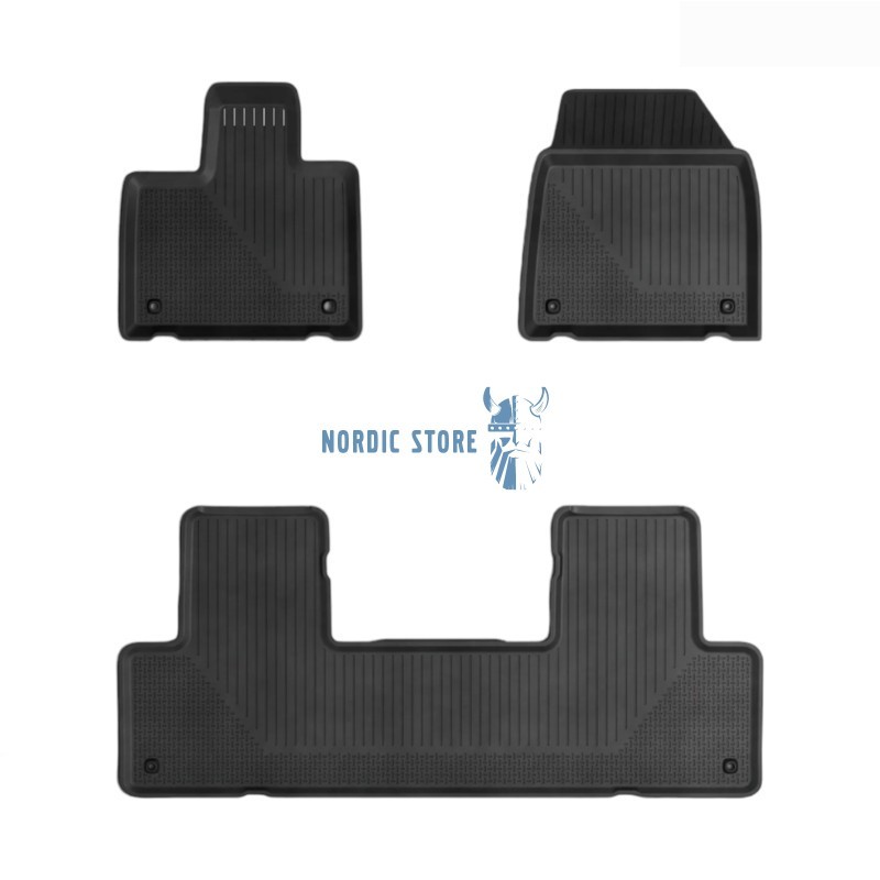 Volvo EX90 gumiszőnyeg, Volvo 32332038 fekete gumiszőnyeg készlet