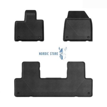 Volvo EX90 gumiszőnyeg, Volvo 32332038 fekete gumiszőnyeg készlet