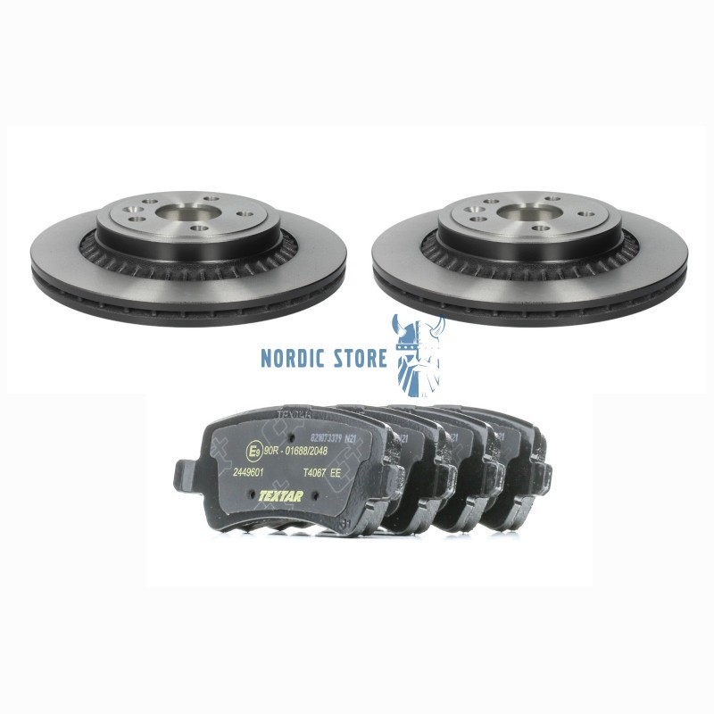 Volvo XC60 hátsó fék, Textar 302 mm hátsó fékbetét és féktárcsa csomag