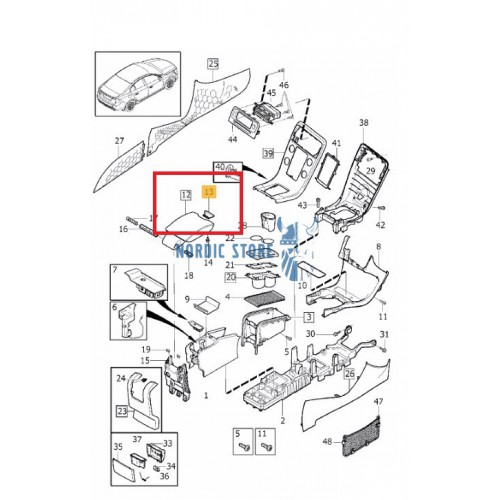 Volvo gyári alkatrészek, Volvo 39862236 nyitógomb könyöklőhöz