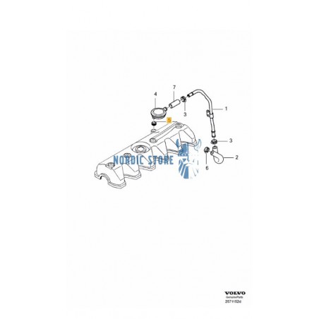 Volvo gyári alkatrészek, Volvo 9179309 2.5 TDI kartergáz tömítés