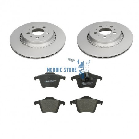 Volvo alkatrészek, Volvo XC90 2007 és 2014 között gyártott 2WD meghajtású modellekhez, ATE hátsó fékbetét és féktárcsa készlet.